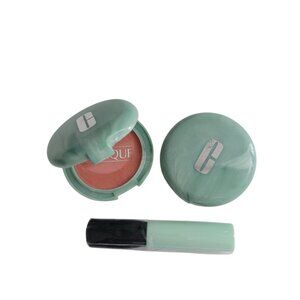 Clinique Transparent Buffer THINK BRONZE .10oz Travel Size Lot of 2 with Brush